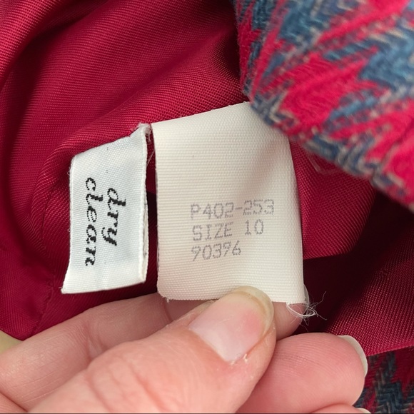 Vintage Pendleton red wool skirt suit set - Picture 9 of 12